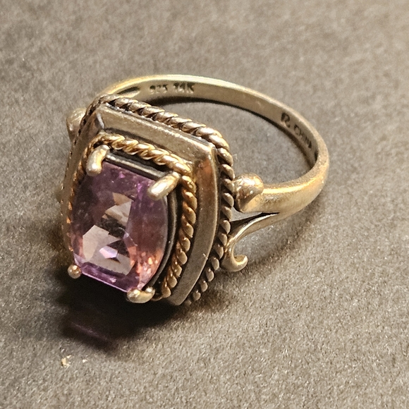 Ross Simmons Jewelry - Vintage Ross Simmons 14k Gold And Sterlimg Ring. Size 8.5